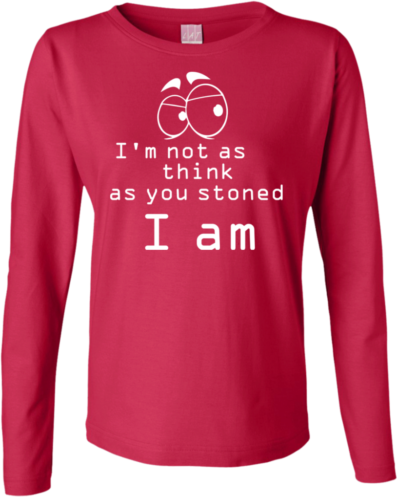 Stoner Thoughts Ladies Long Sleeve T-shirt - Sheltie Shirt (1024x1024), Png Download