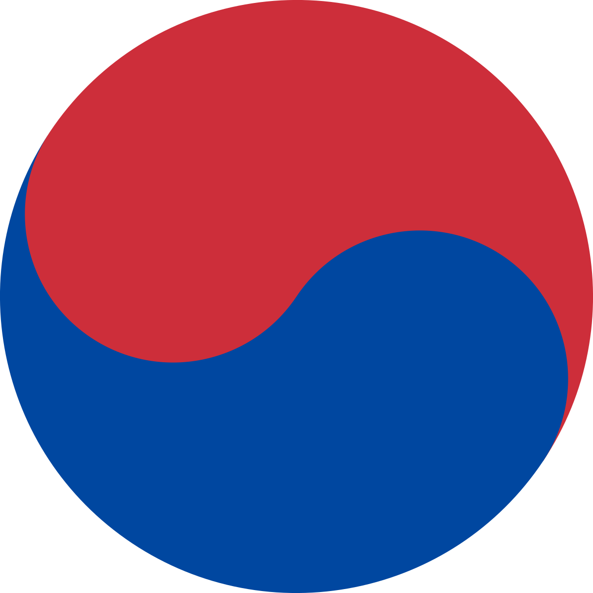 Wikipedia North Korea Flag Seoul Olym Png Wikipedia - 태극 문양 (1200x1200), Png Download