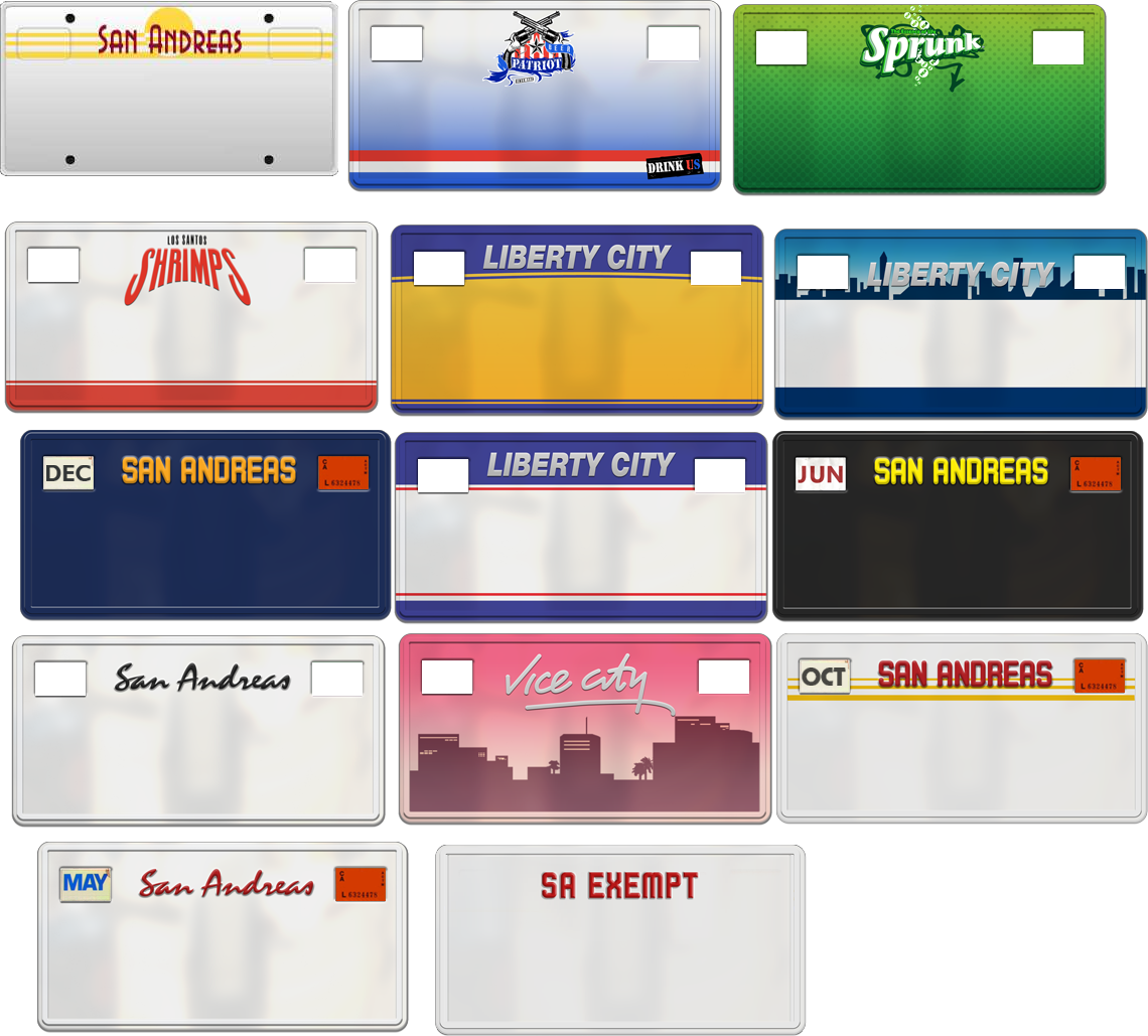 There Are Backgrounds For North Yankton, Liberty City - Gta V License Plate (1140x1029), Png Download