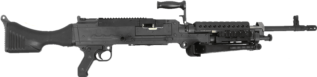 240 Bravo Machine Gun (1121x720), Png Download