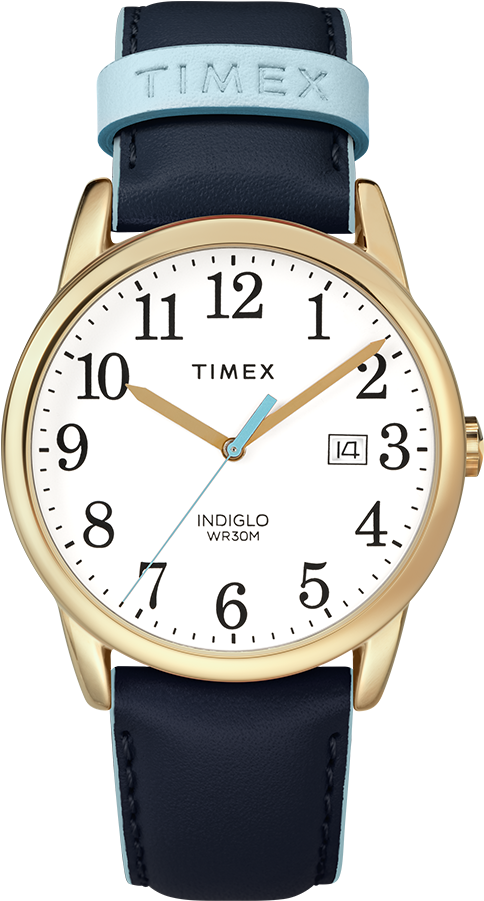 Easy Reader Color Pop 38mm Leather Strap Watch (750x900), Png Download