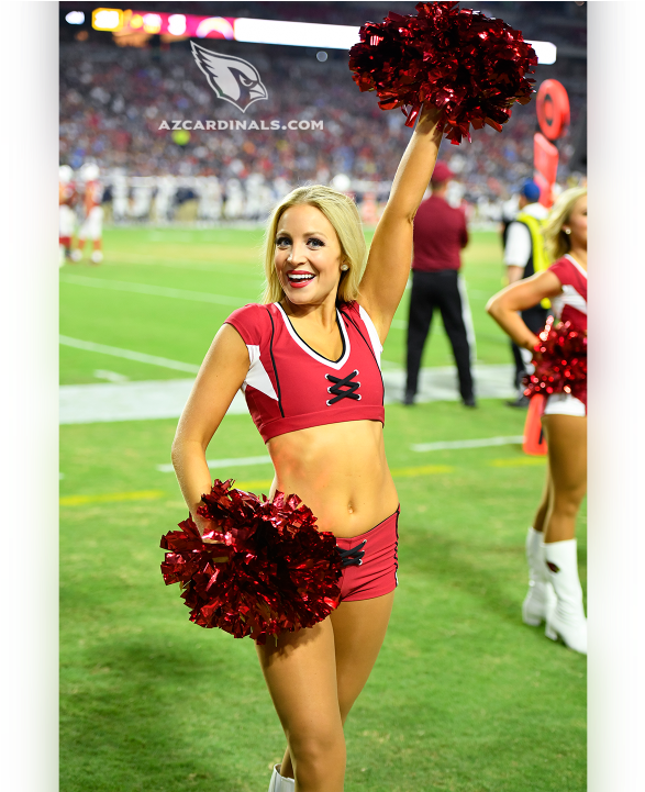 Images Of The Cardinals Cheerleaders During The Second - Pom-pom (1280x720), Png Download
