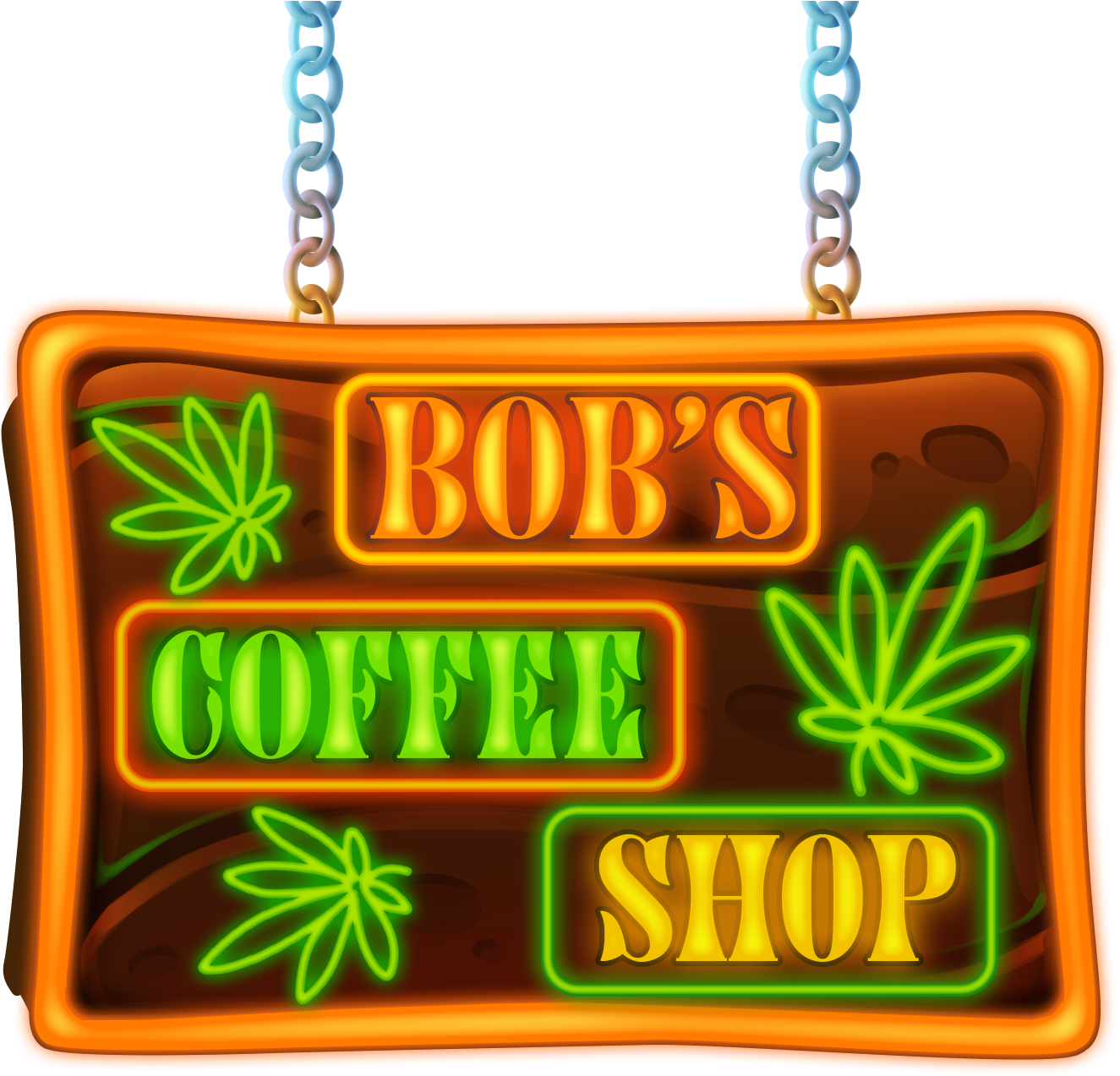Bob's Coffee Shop - Signage (1500x1500), Png Download