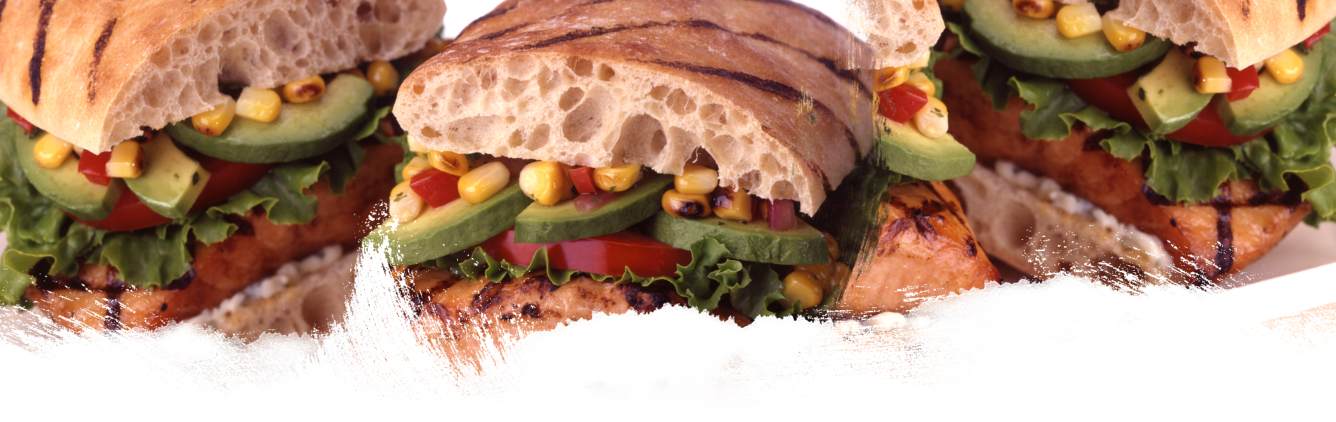 Fresh Made, Hand Pressed Panini Sandwiches At Fresh (1900x600), Png Download