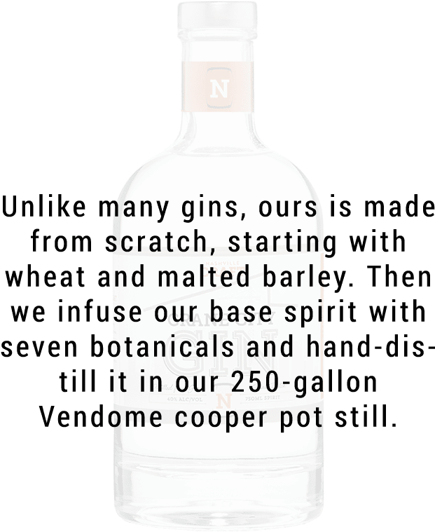 Nashville Craft Crane City Gin 750ml - Glass Bottle (800x800), Png Download