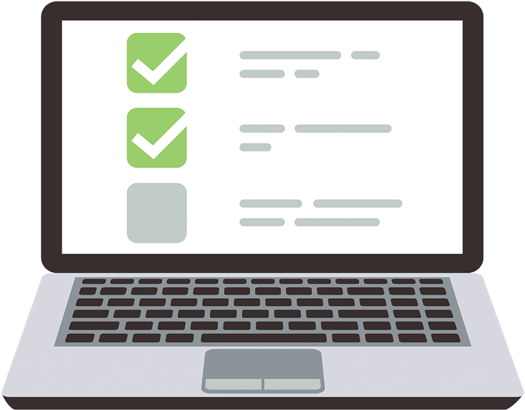 Osha Medical Evaluation Online - Laptop Checklist (800x800), Png Download