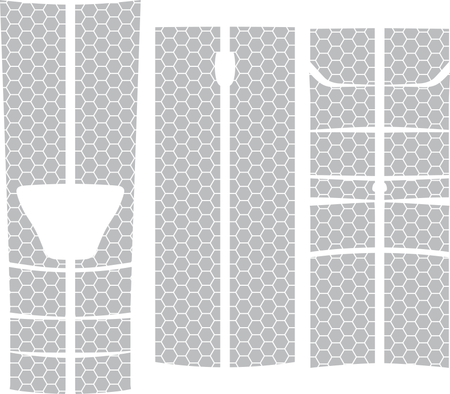 Dodge Charger Srt Rally Racing Dual Stripes Kit - Monochrome (880x772), Png Download