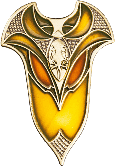 Elven Shield Pin - The Lord Of The Rings (600x600), Png Download