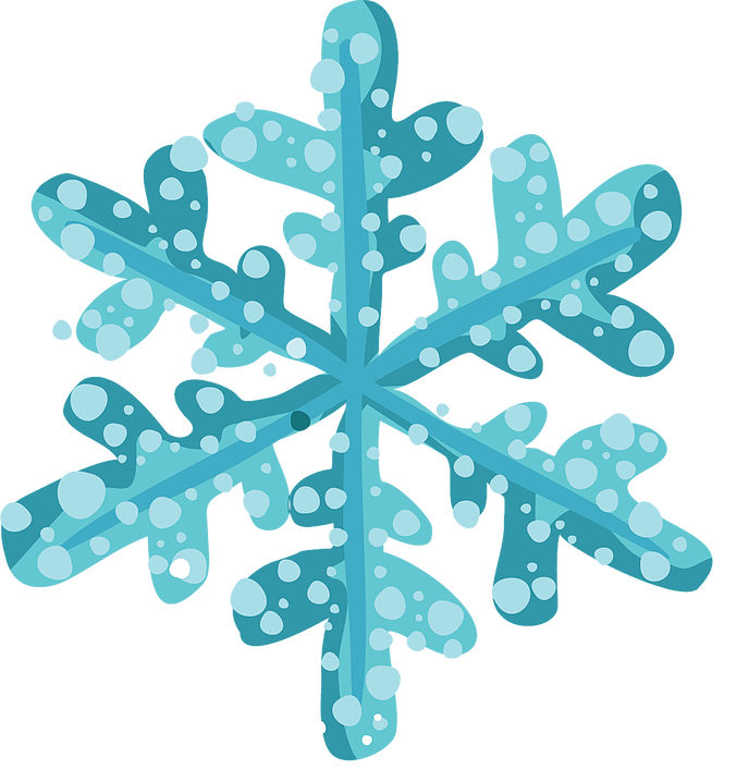 Period Of Each Tour - White Snowflakes Clip Art (676x717), Png Download