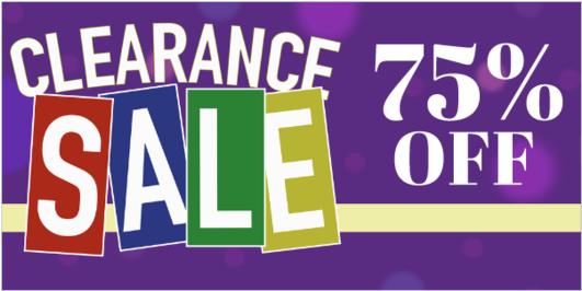 Retail Clearance Banner - Poster (560x560), Png Download