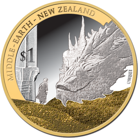 146275 Rev-570 - Middle Earth New Zealand Coin (570x570), Png Download