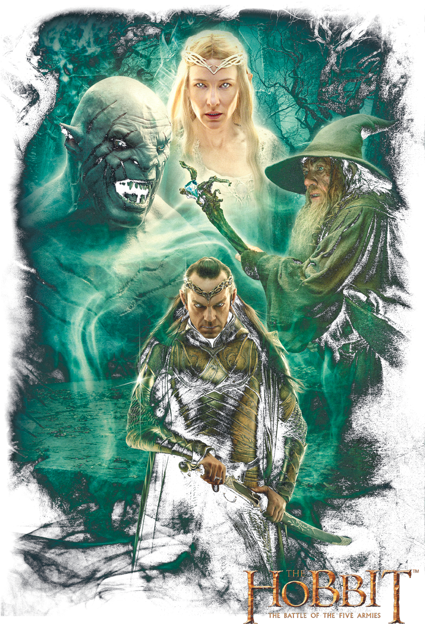 The Hobbit Elronds Crew Men's Ringer T-shirt - Illustration (850x1296), Png Download