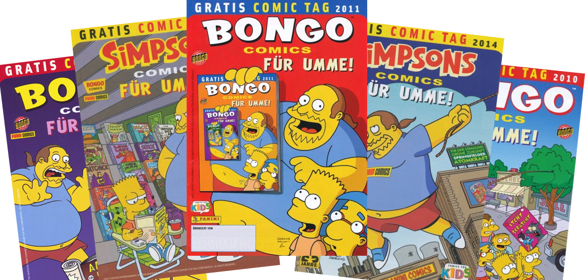 Bongo Free For All German - Bongo Comics Free-for-all! 2007 (1182x566), Png Download