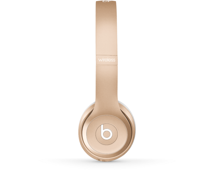 Gold Bluetooth Headphones Beats (914x640), Png Download