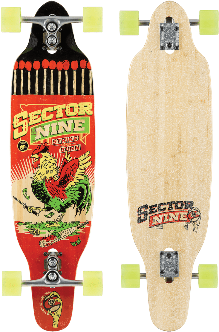 Striker Complete Red Skateboard - Sector 9 Striker Scorcher (1200x1200), Png Download
