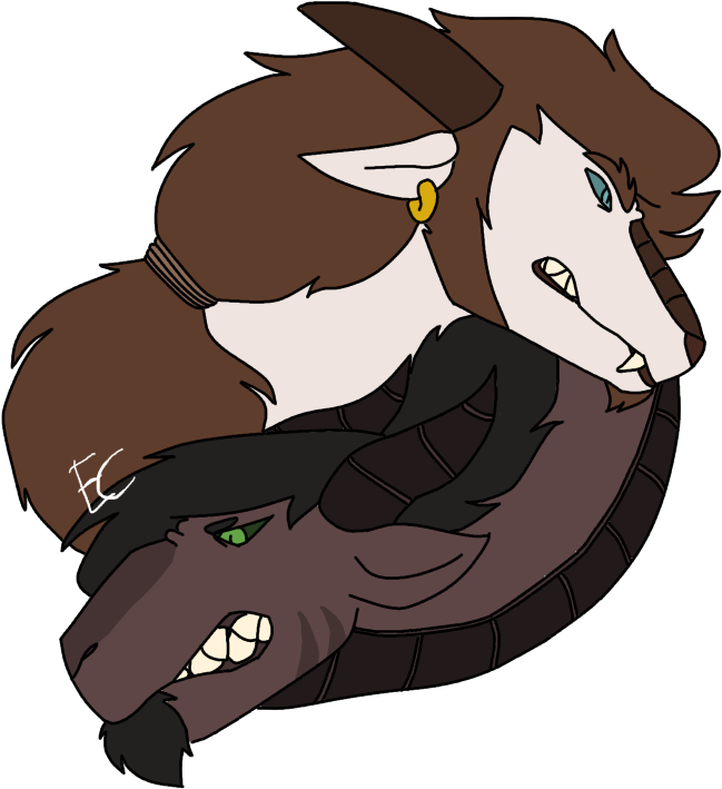 Fire And Ice - Cartoon (768x768), Png Download