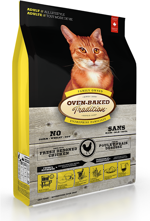 Chicken Formula Adult Cat Food / All Lifestyle - Oven Baked Tradition Cat Food (490x756), Png Download