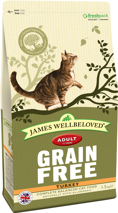 James Wellbeloved Grain Free Turkey Cat Food - James Wellbeloved Grain Free (595x842), Png Download