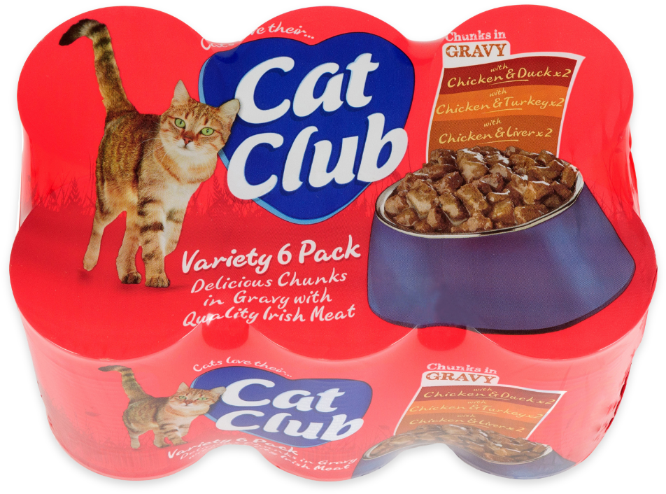 Cat Club Chunks In Gravy - Cat Club Pet Food (1190x874), Png Download