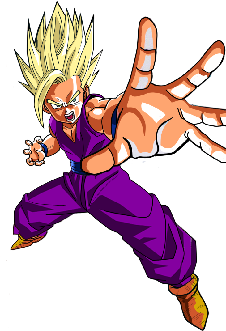 Dragon Ball Gohan - Cartoon (730x1095), Png Download