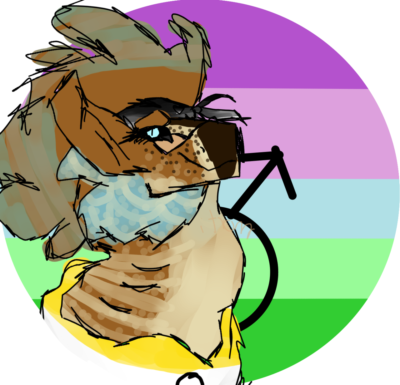 Felis Lupus Lady - Cartoon (1280x1233), Png Download