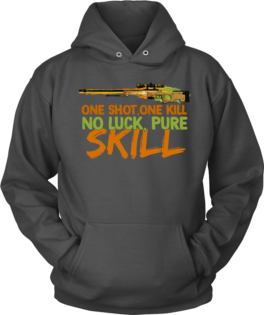 "pure Skill" T-shirt - Hoodie (1000x1000), Png Download