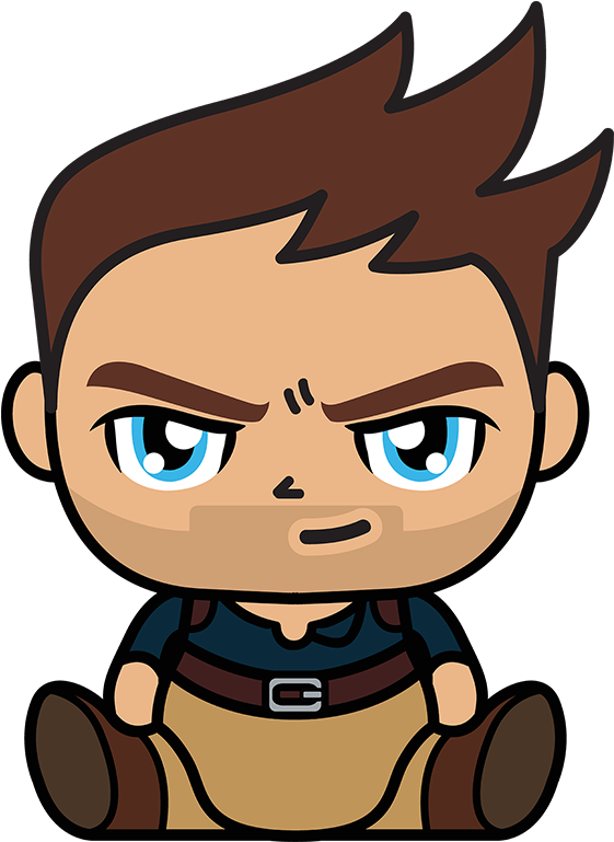 Nathan Drake - Cartoon (1366x768), Png Download