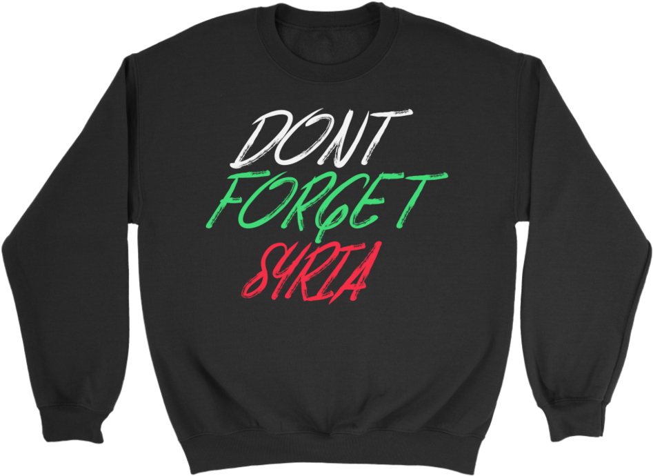 Don't Forget Syria - Long-sleeved T-shirt (960x960), Png Download