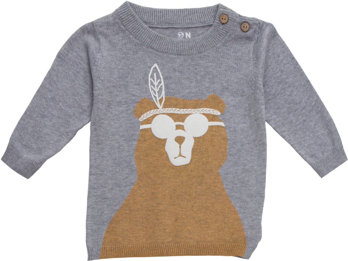 Light Cotton Knit Jumper - Reindeer (1250x1250), Png Download