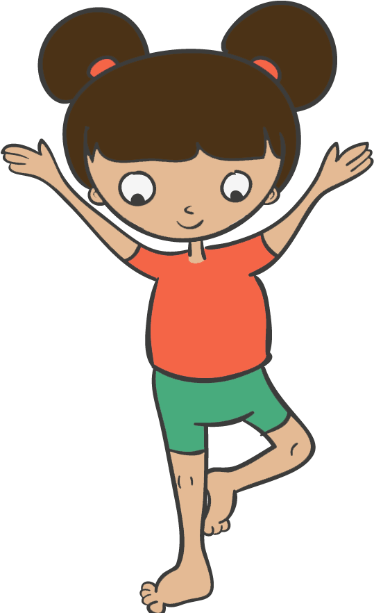 Yoga Poses, Meditation, And Guided Imagery For Behavior - Kids Yoga Clipart (539x882), Png Download