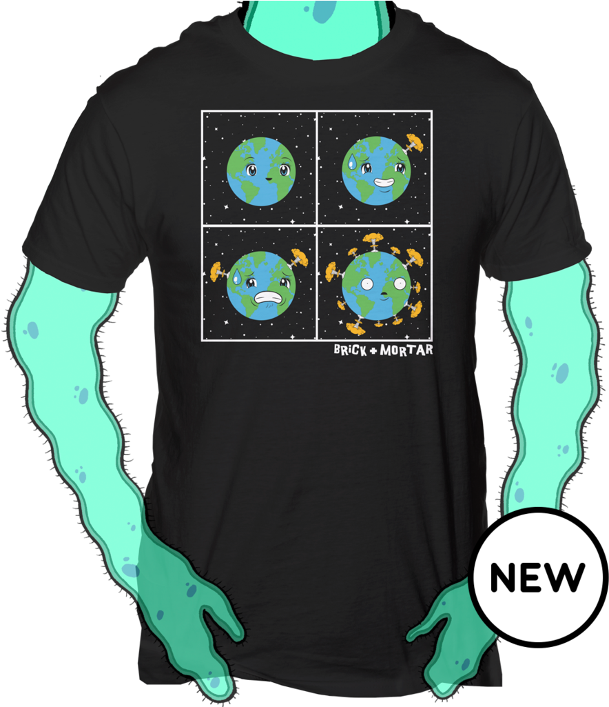 Nervous Earth [ T-shirt ] (1024x1024), Png Download