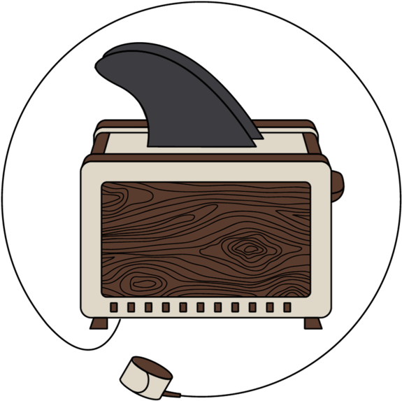 Toaster Fin Logo - Ice Cream (599x600), Png Download