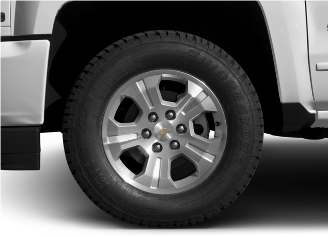 2018 Chevrolet Silverado 1500 4wd Double Cab - 2018 Silverado Stock Rims (640x480), Png Download