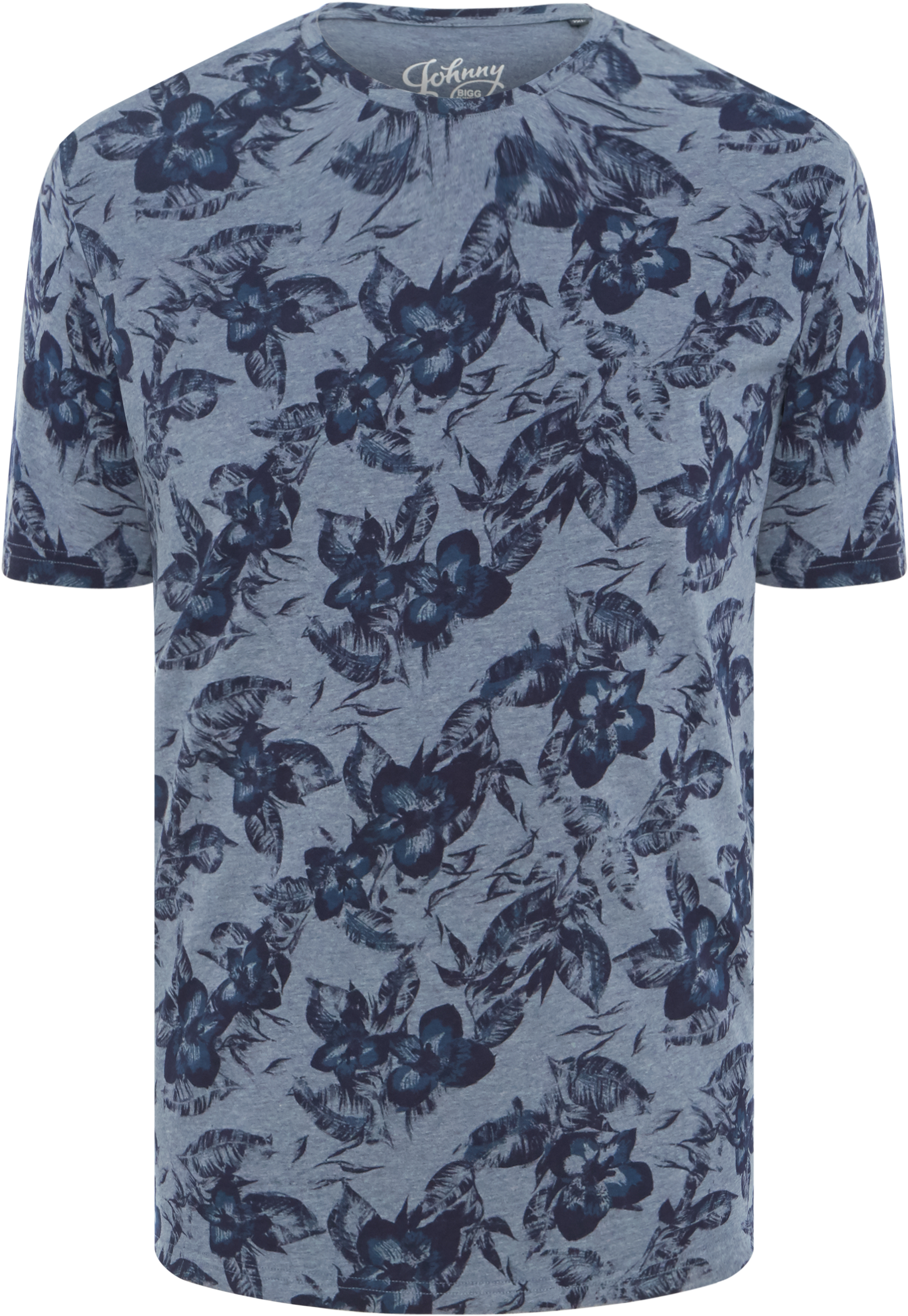 Denim Costa Floral Print Crew Tee - Active Shirt (3000x3000), Png Download
