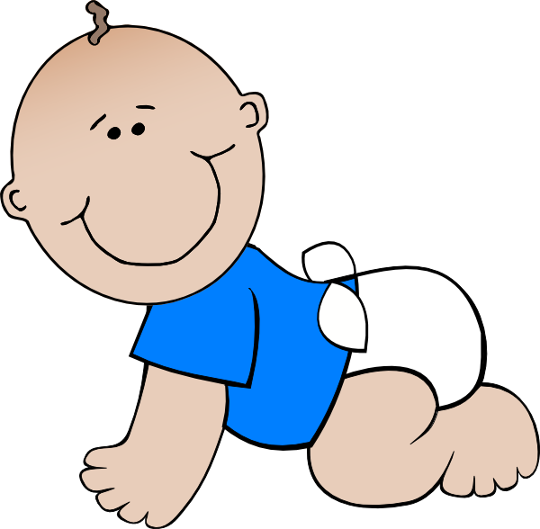 Clip Art At Clker - Baby Boy Clip Art (600x588), Png Download