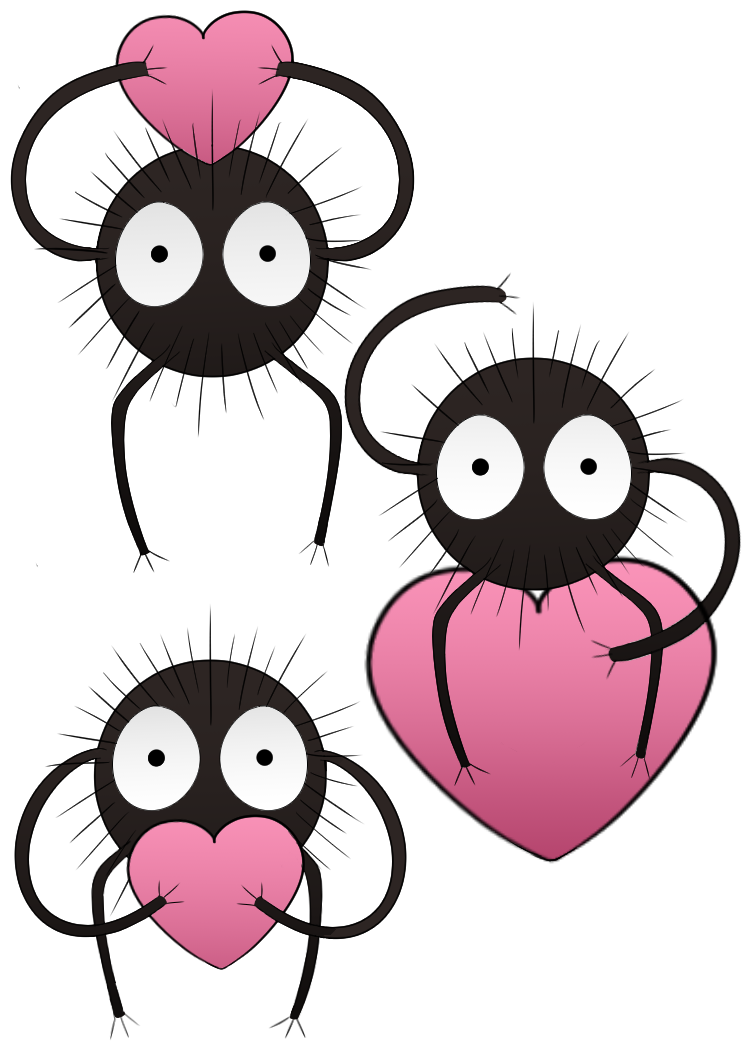 Soot Sprites Vinyl Sticker (750x1050), Png Download