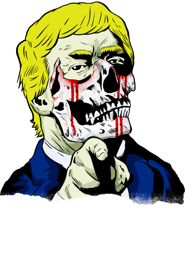 498 170120 092941 Donald Trump American Horror Story - Illustration (631x900), Png Download