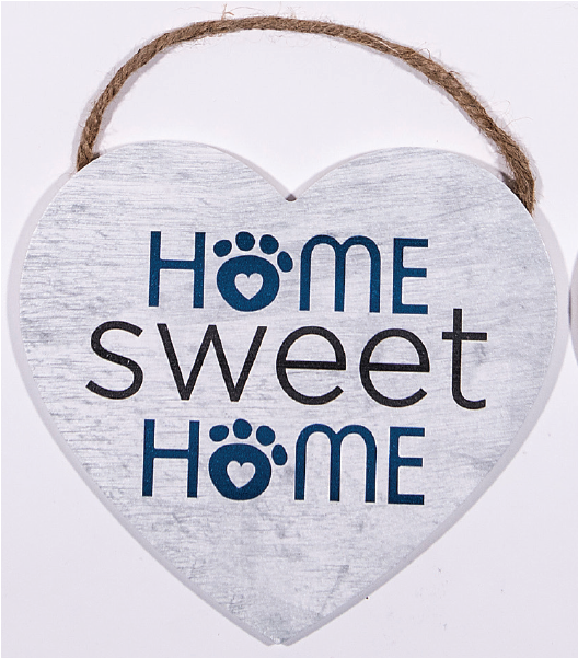 Heart Shaped Rope Sign -home Sweet Home - Heart (800x600), Png Download