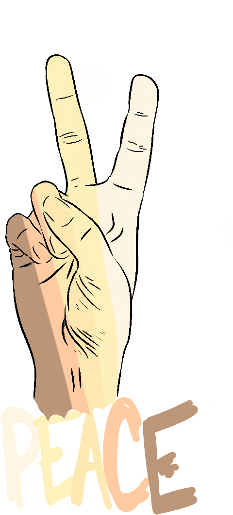 Peace For All - Sign (906x1300), Png Download