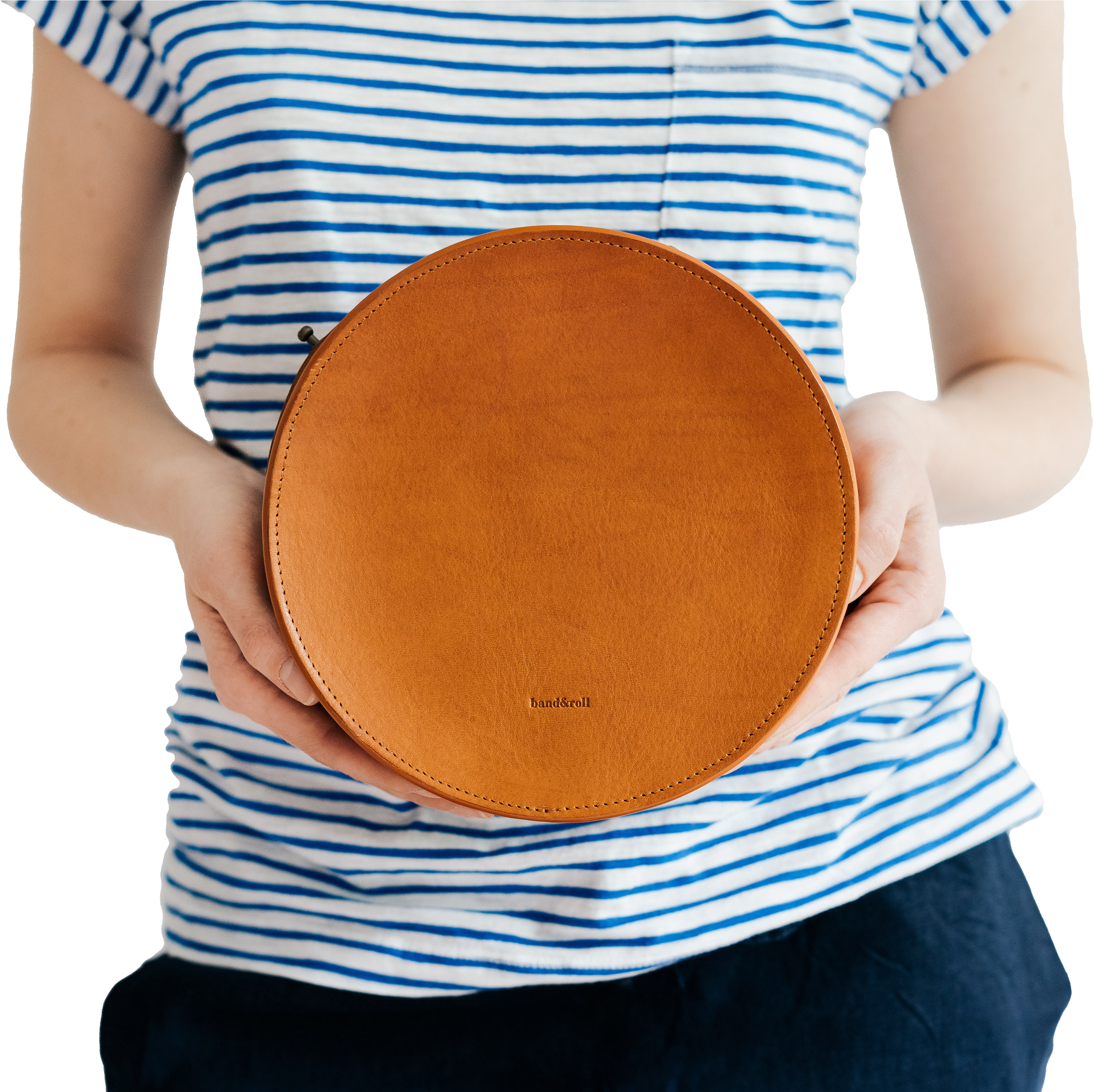 Round Leather Bag "sol" (4721x3177), Png Download