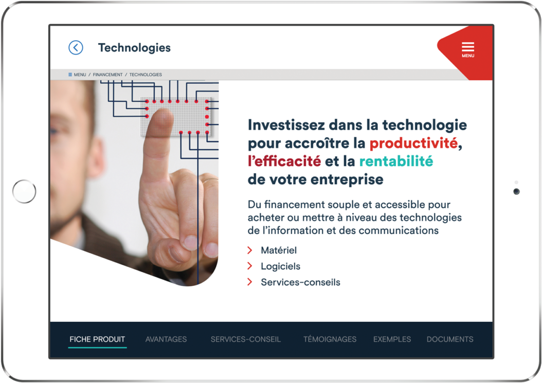 Ipad Bdc Fr - Web Page (1150x822), Png Download