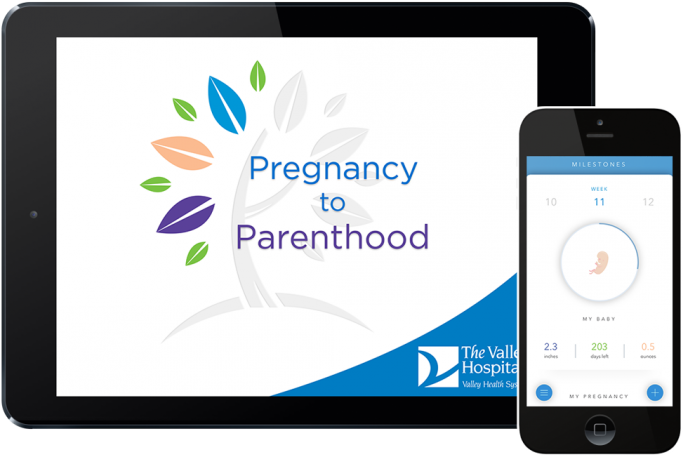 Registration For The Center Childbirth Valley Health - Valley Hospital (728x584), Png Download