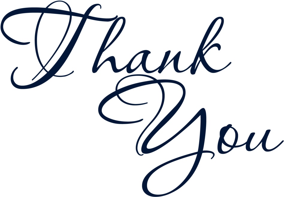 Thank You - Calligraphy (1024x731), Png Download