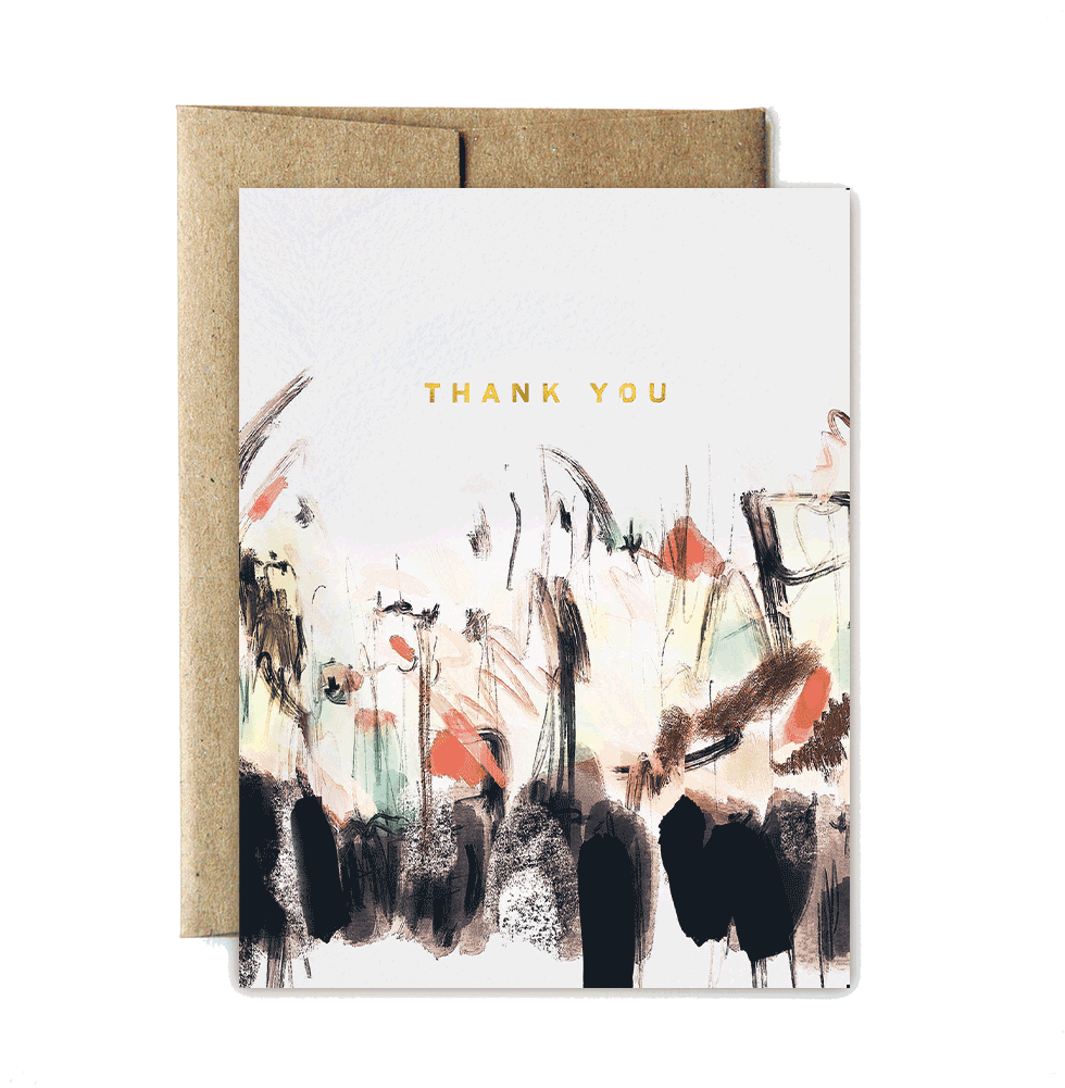 Foil Abstract Sunset Thank You - Bison (1000x1000), Png Download