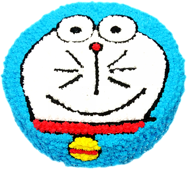Doraemon Cartoon Cake (600x600), Png Download