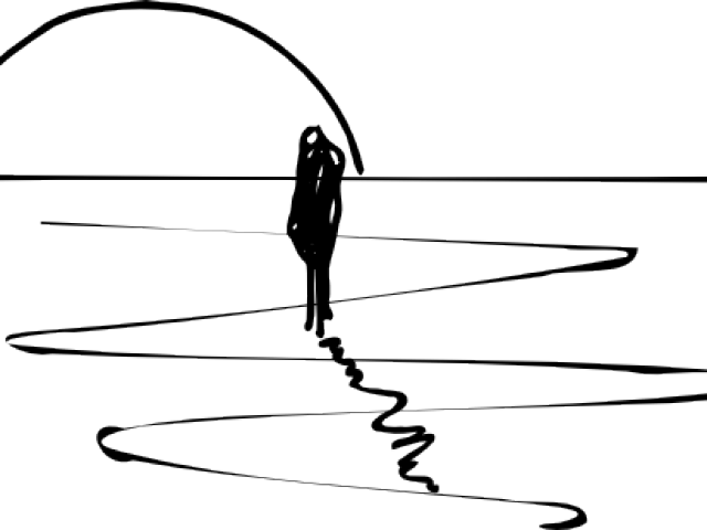 Simple Clipart Sunset - Sunset Clip Art (640x480), Png Download