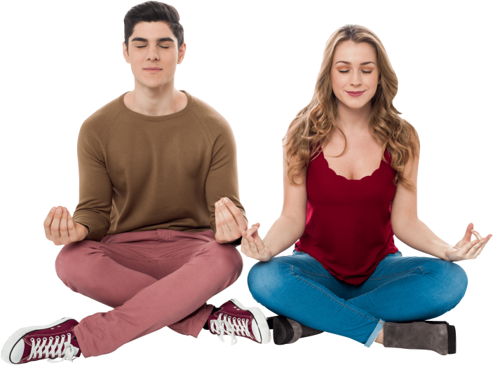 Download Love Couple Png Images Background - Couple Sitting Together Png (850x566), Png Download