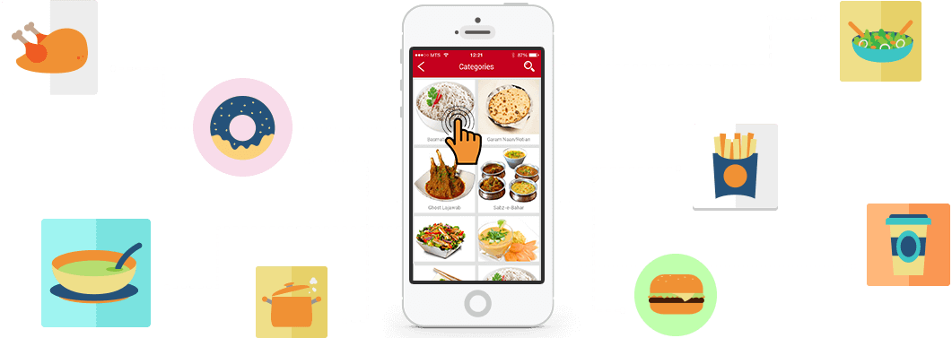 Order Image - Food App Mobile Png (1061x377), Png Download