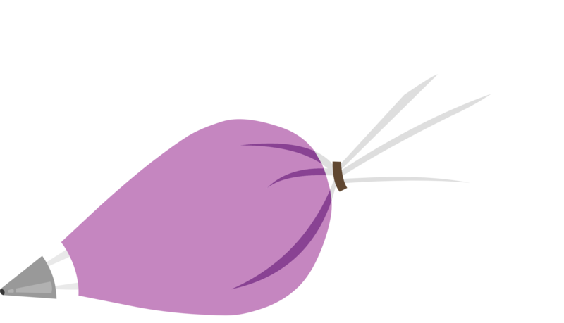 Piping Bag Clipart - Piping Bag Icing Cartoon (800x459), Png Download