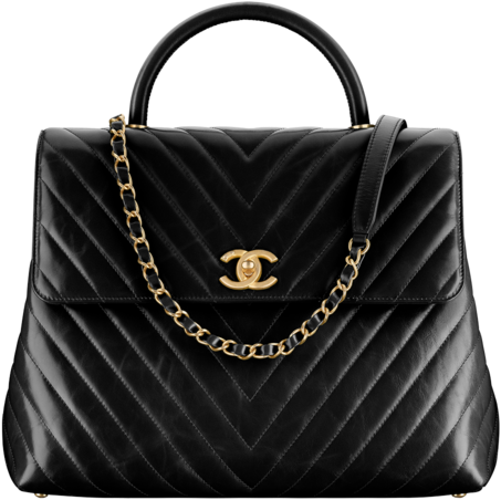 Coco Bag Handbag Chanel Tote Png File Hd Clipart - Chanel Coco Handle Large (564x720), Png Download